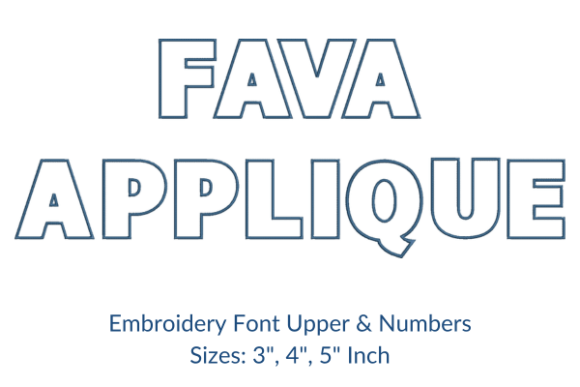 Fava Applique Font Review for Small Business Merch