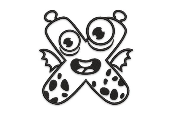 Monster Alphabet Letter X