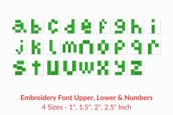 Pixopedia Font Review for Seasonal Embroidery